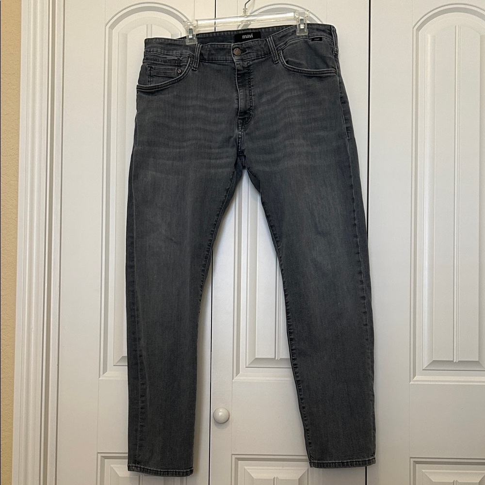 Mavi Men's Charcoal Slim Jeans